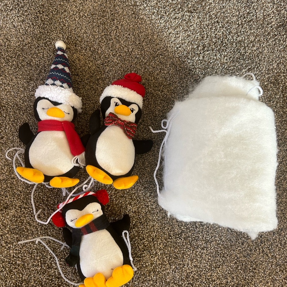 Penguin Plush Toys with Winter Hats